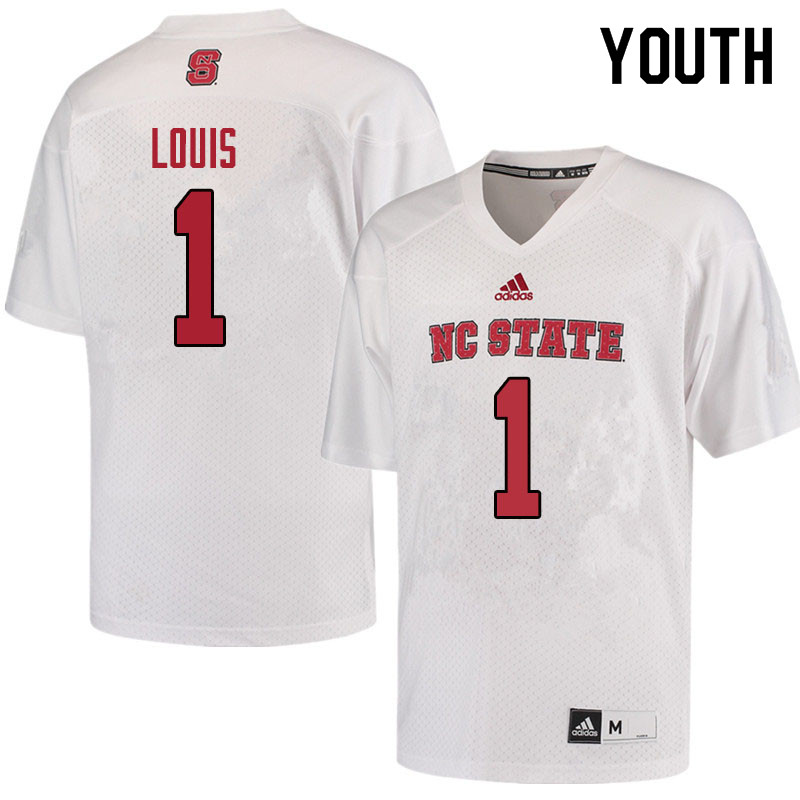 Youth #1 Stephen Louis NC State Wolfpack College Football Jerseys Sale-Red